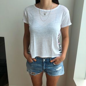 Sundry Tee with Aztec Detail